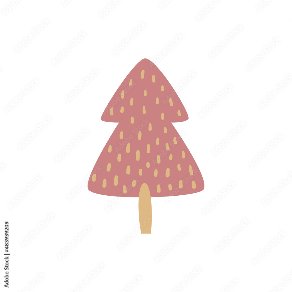 Gingerbread christmas tree. Holiday cookie in shape of christmas tree. Vector image for christmas, winter holiday, cooking. Gingerbread christmas tree. Holiday cookie in shape of christmas tree. Vector image for christmas, winter holiday, cooking.