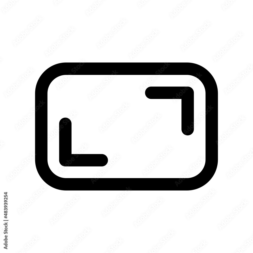 Aspect Ratio icon isolated on white background Aspect Ratio icon isolated on white background
