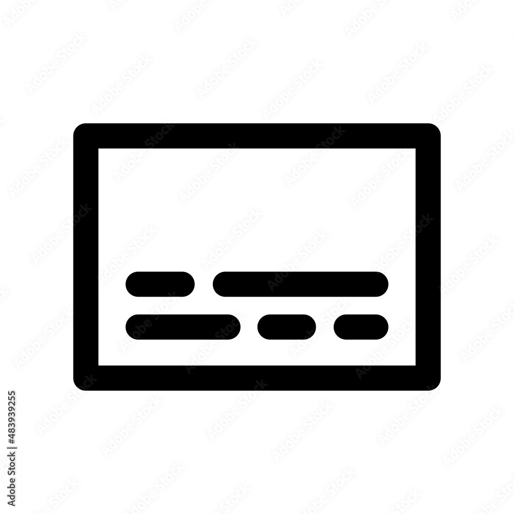 Subtitle icon isolated on white background Subtitle icon isolated on white background