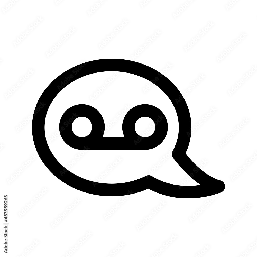 Voicemail icon isolated on white background Voicemail icon isolated on white background