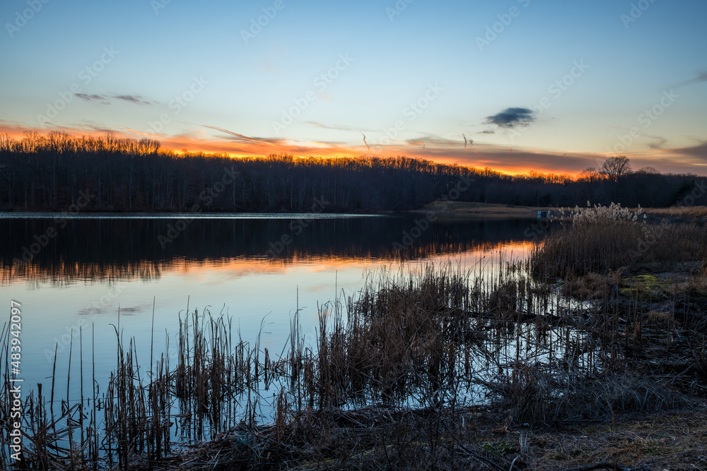 Fototapeta premium Wetland Sunset
