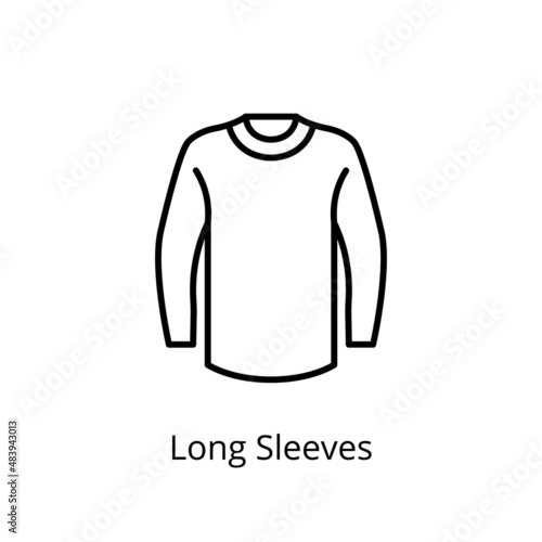 Long Sleeves icon in vector. Logotype