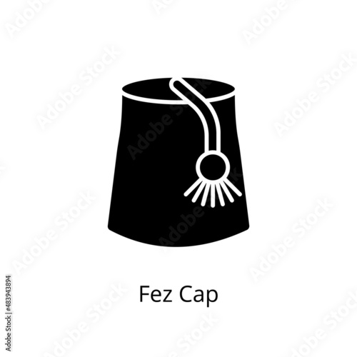 Fez Cap icon in vector. Logotype