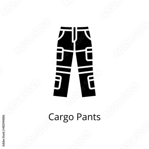 Cargo Pants icon in vector. Logotype