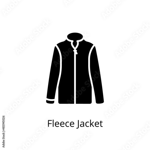 Fleece Jacket icon in vector. Logotype