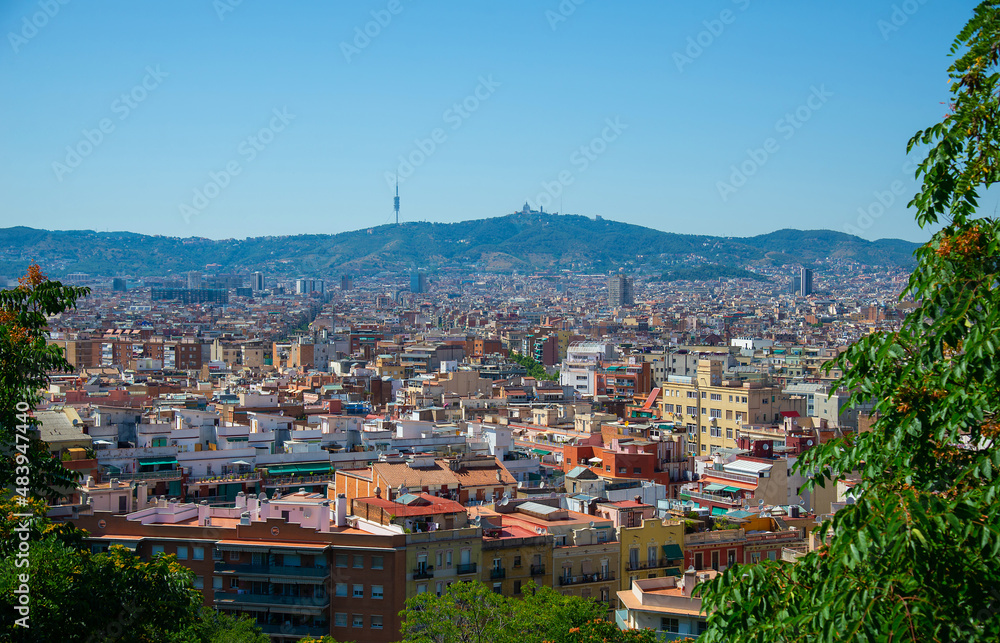 View of the Barcelona city