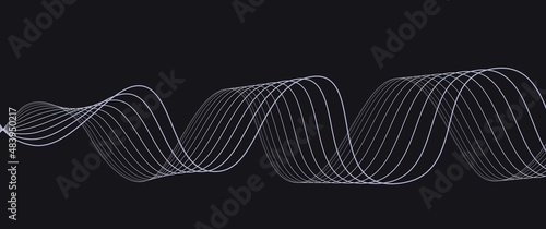 Wavy lines curve vector design concept, sinus wave, abstract wave, can be used for background, backdrop, illustration, wallpaper, art gallery