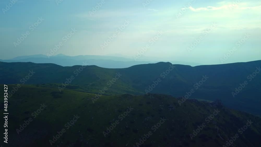 Aerial View of Carpathian Mountains rage. Tourist places of Ukraine. Concepts of tourism, environment and nature landscape. Aerial View of Carpathian Mountains rage. Tourist places of Ukraine. Concepts of tourism, environment and nature landscape.