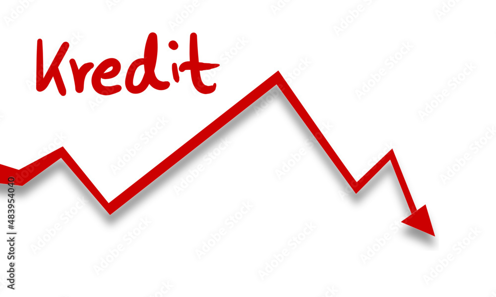 Kredit Kosten Rot Grafik Skizze Pfeil Zeichnung Kredit Kosten Rot Grafik Skizze Pfeil Zeichnung