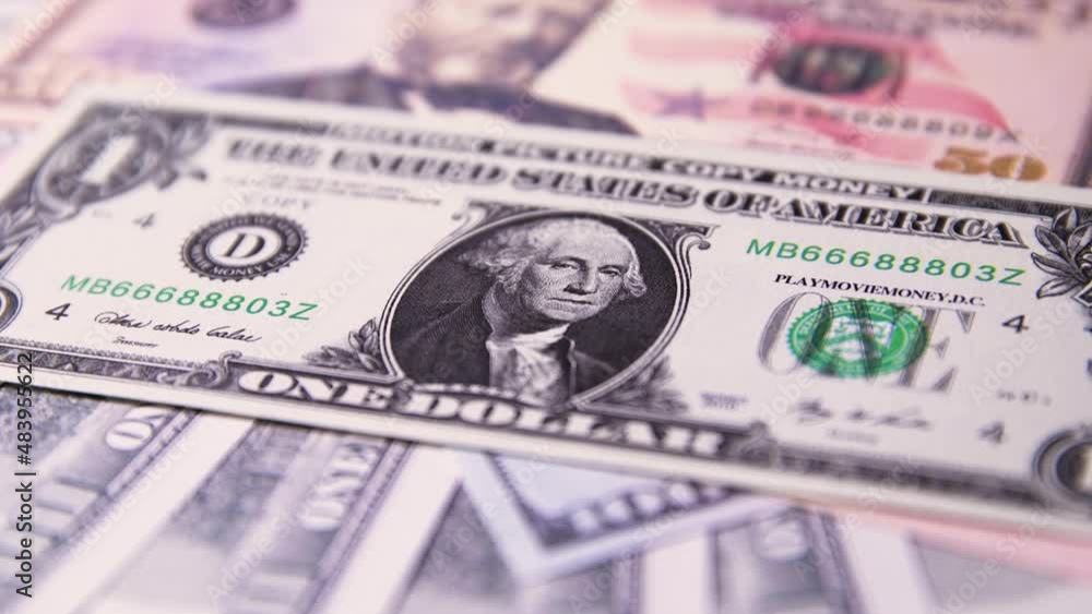 US money currency notes or dollar bills on table US money currency notes or dollar bills on table