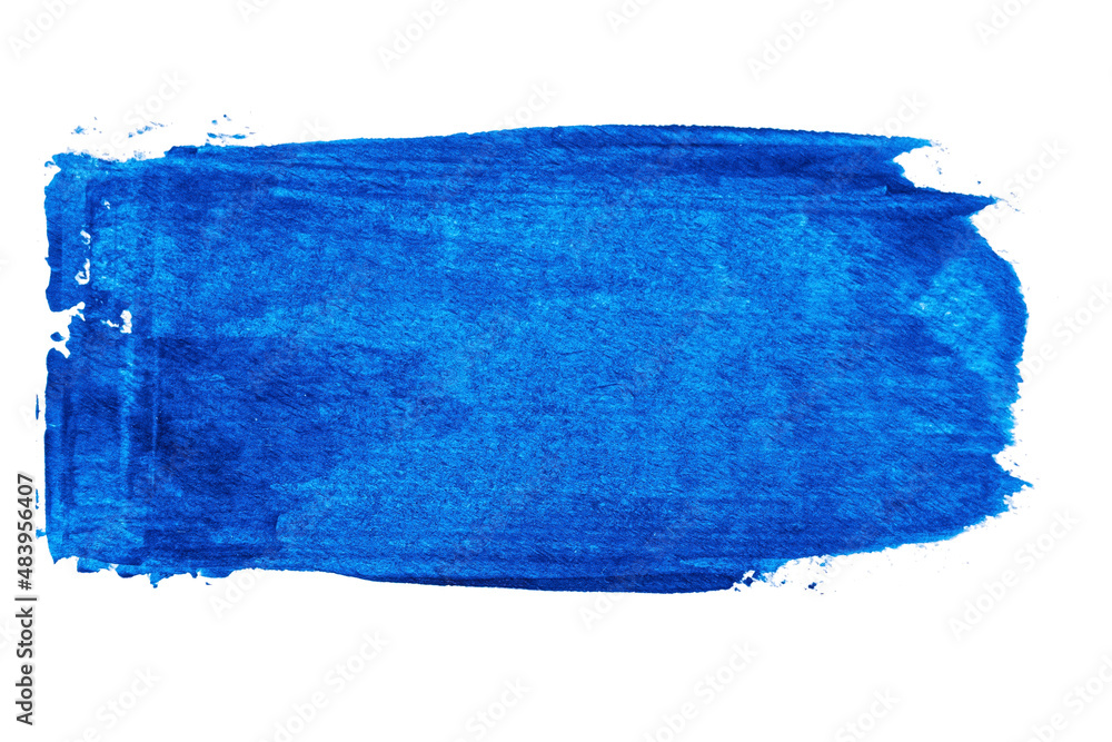 Fototapeta premium abstract acrylic watercolor paint brush stroke texture isolated on white background for logo and banner. design, creative, and illustration.