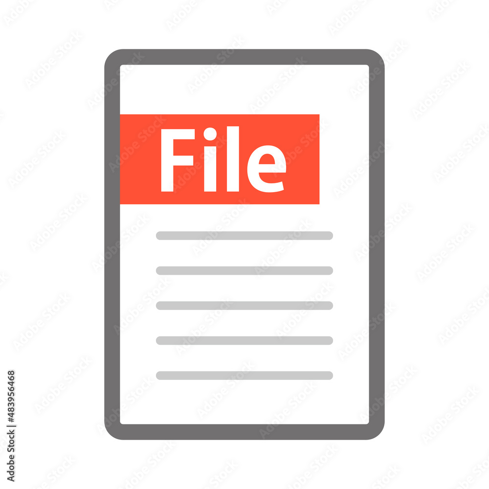 File icon. Memo icon. Vector. File icon. Memo icon. Vector.