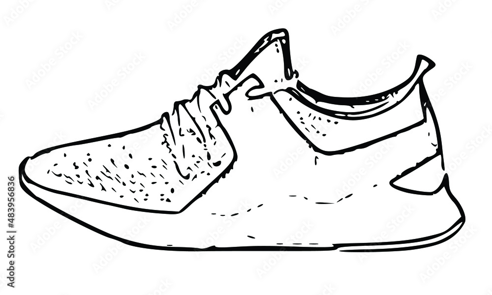 illustration of shoes isolated on white illustration of shoes isolated on white