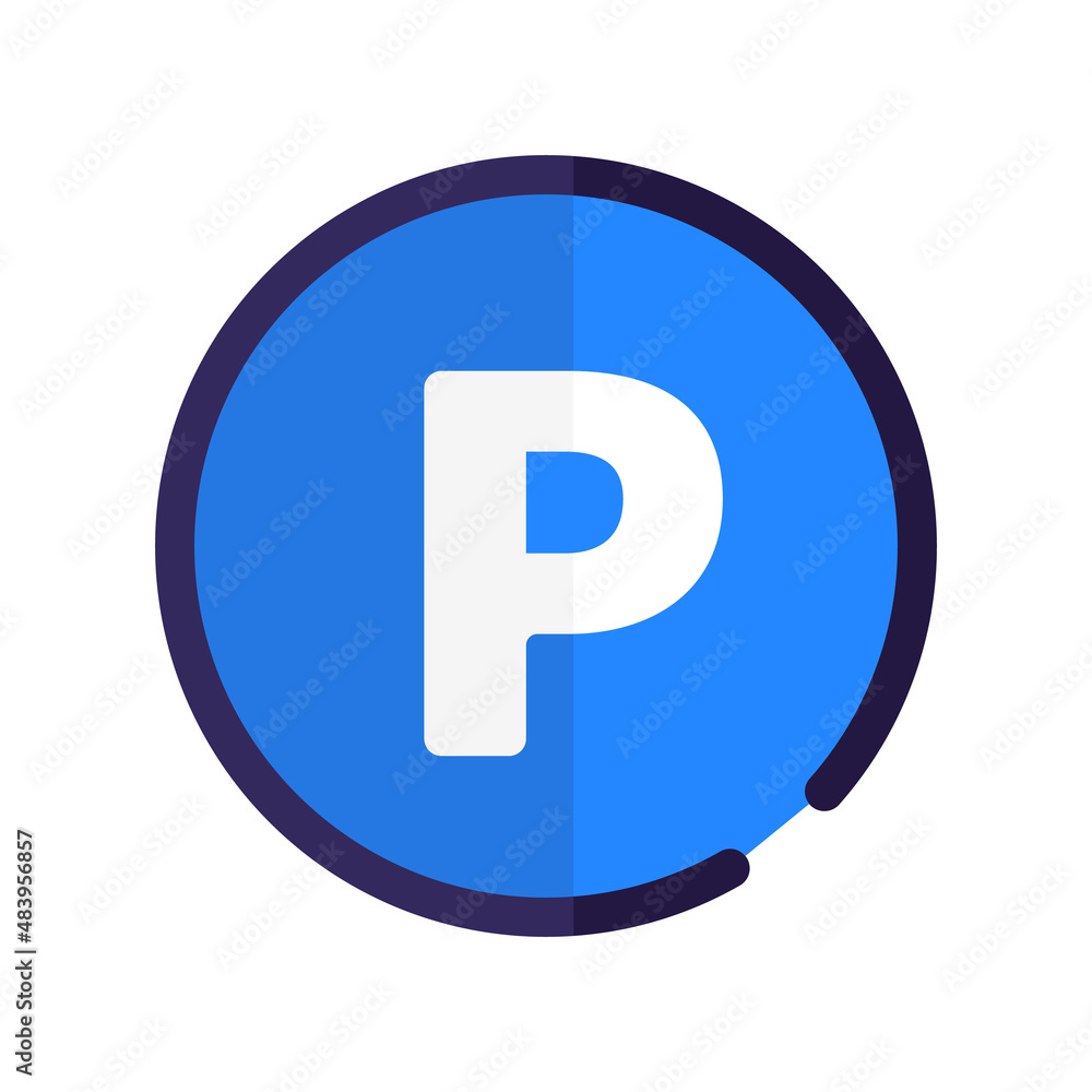 Parking sign icon. Parking lot icon. Vector. Parking sign icon. Parking lot icon. Vector.