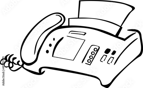 Someone called and delivered the message by fax
