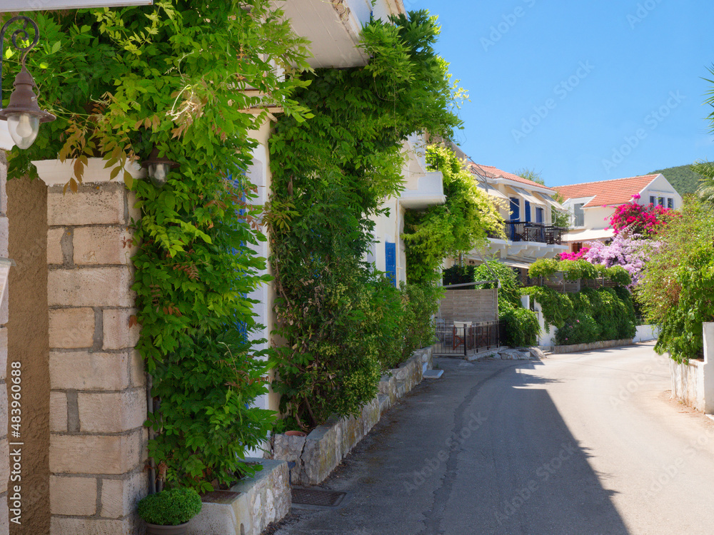 Fototapeta premium Fiscardo streets on Kefalonia