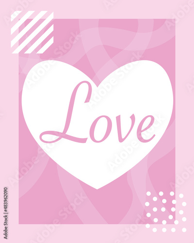 Valentine's day card love