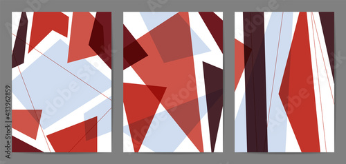 Minimal covers design. Trendy set, Modern Poster Art. Design for wall framed prints, canvas poster, artwork as postcard or brochure.Vector illustration.