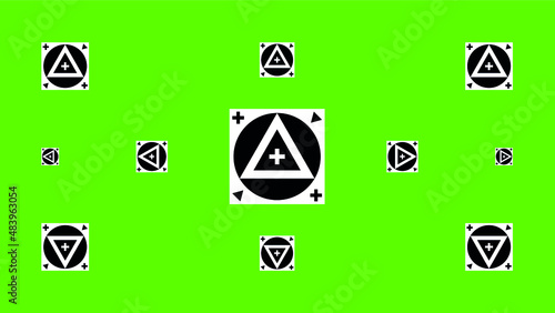 VFX vector Tracking Points for motion tracking on a greenscreen - tested on real studio and 3D projects