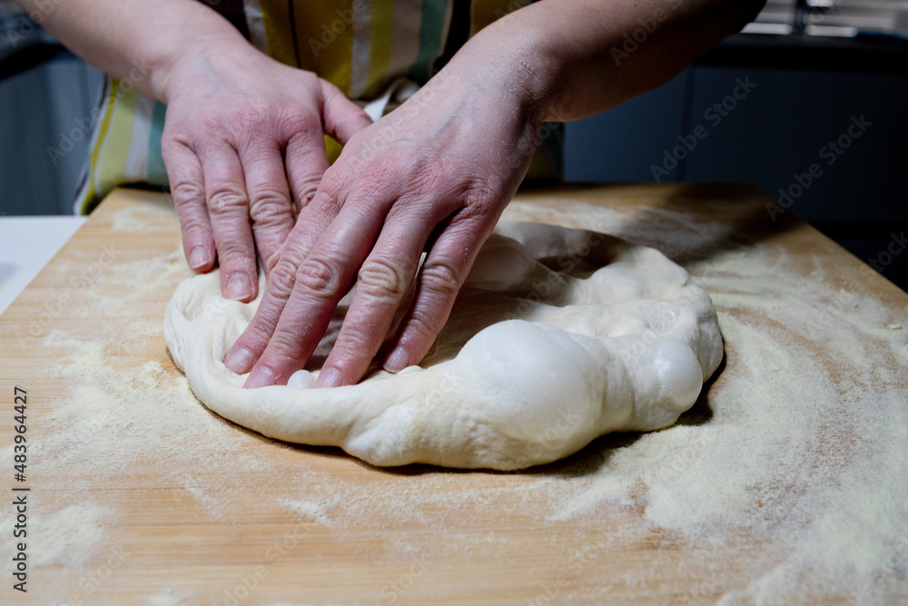 homemade pizza processing