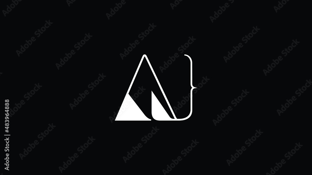 Geometric AJ Letter Logo Design Template Vector Geometric AJ Letter Logo Design Template Vector