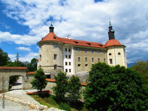 Skofja Loka castle in Gorenjska, Slovenia v