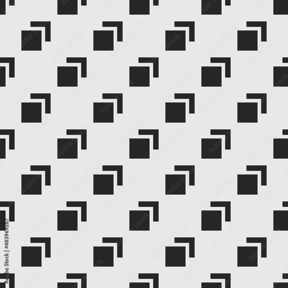 Vector seamless geometric pattern. Black and white endless texture. Monochrome unusual background Vector seamless geometric pattern. Black and white endless texture. Monochrome unusual background