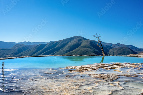 Hierve el Agua in the Central Valleys of Oaxaca. Mexico photo