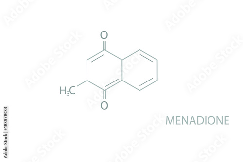 Menadione molecular skeletal chemical formula.	
 photo