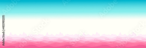 Pink sand, sea, beach, summer background pattern with ocean wave