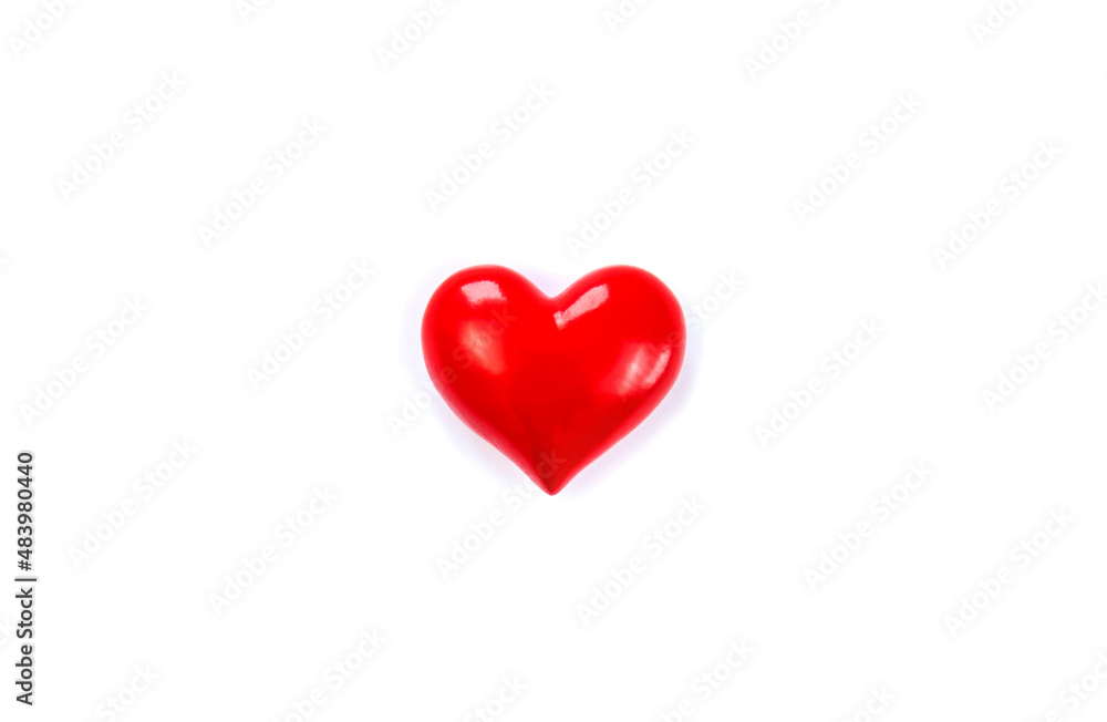 Hearts isolate on white background. Valentine's Day. Selective focus. Hearts isolate on white background. Valentine's Day. Selective focus.