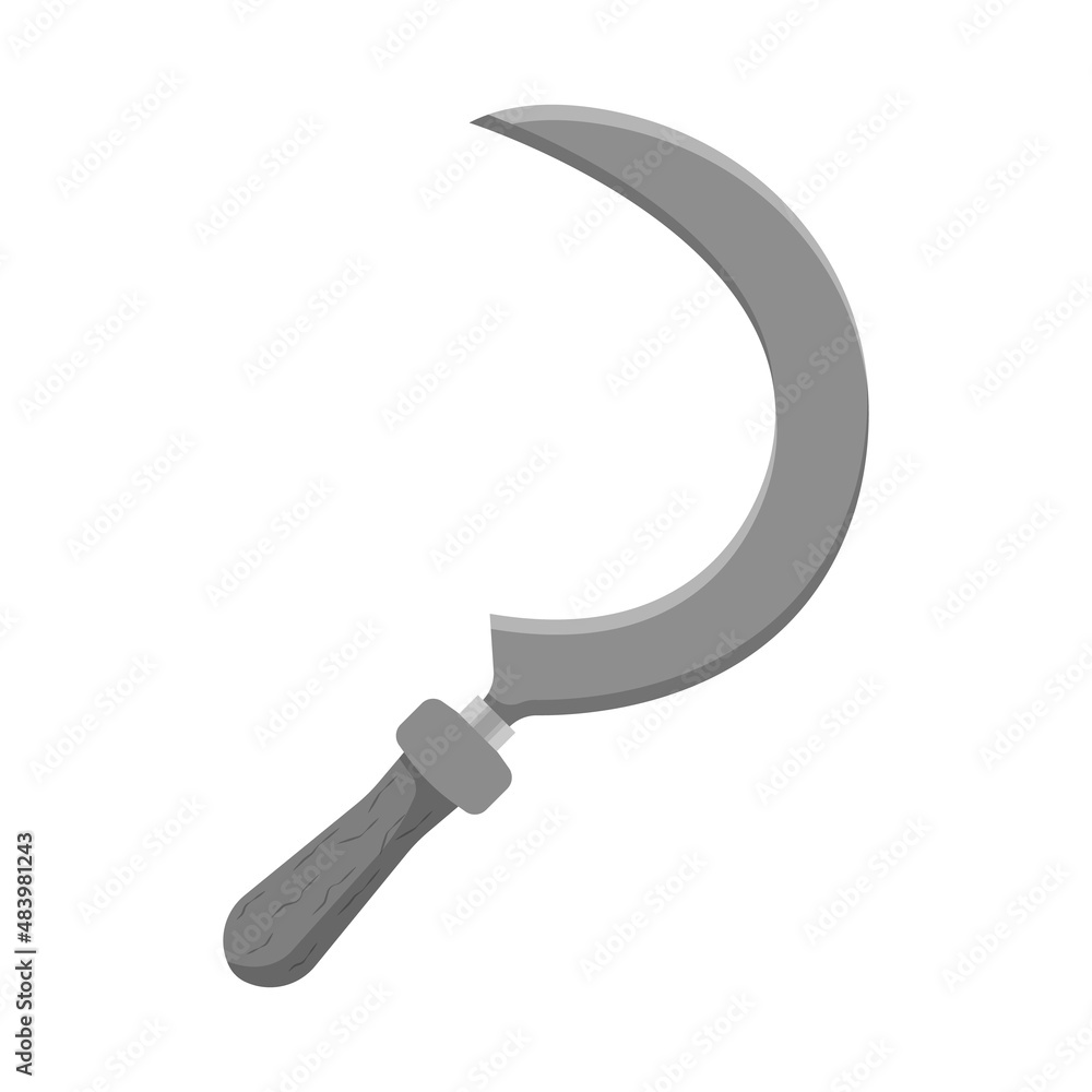 Vector illustration of sickle and farming logo. Set of sickle and garden vector icon for stock. Vector illustration of sickle and farming logo. Set of sickle and garden vector icon for stock.