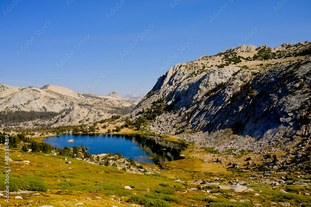 Wide landscape of Yosemite National Park