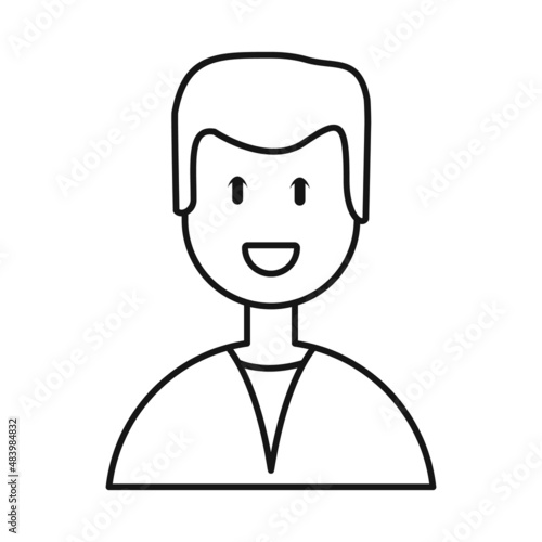 Vector design of physician and consultation icon. Collection of physician and portrait stock vector illustration.