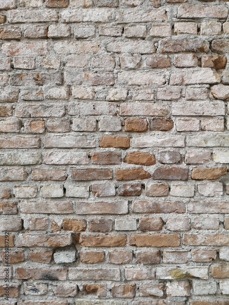 Obraz premium Retro design old brick wall background
