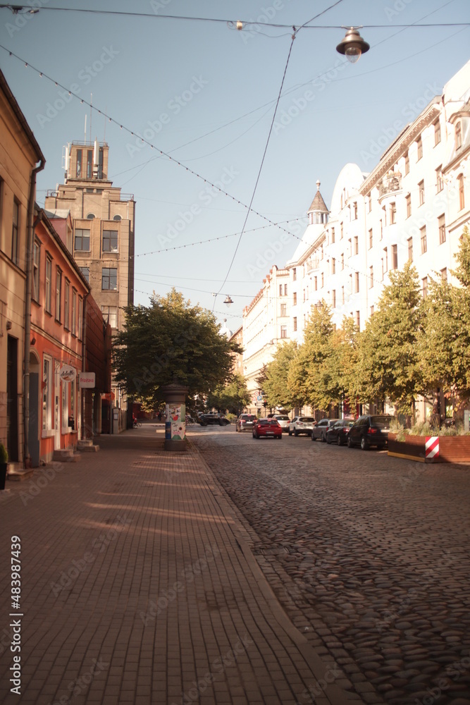 Riga city streets, Latvia