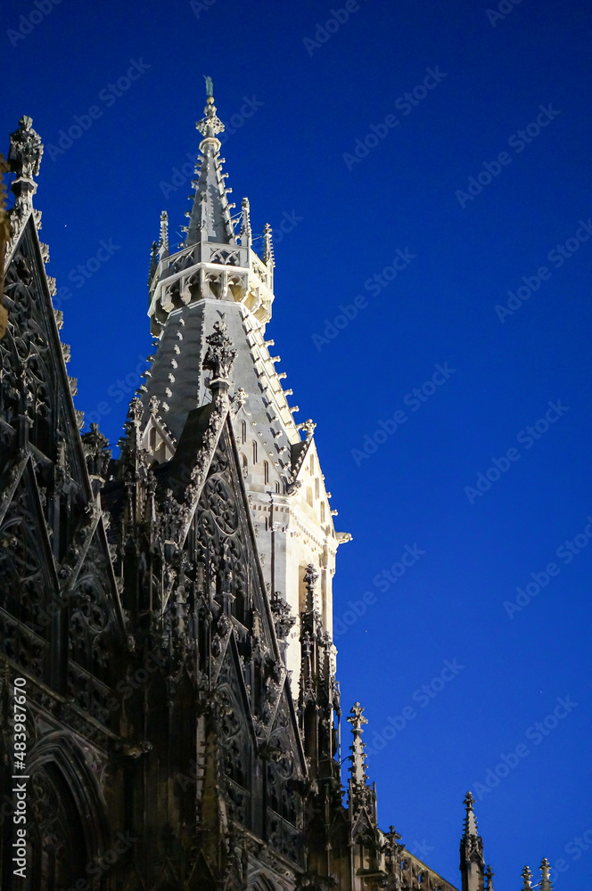 Gothic spire of the Cathedral of St. Stephen's in Vienna