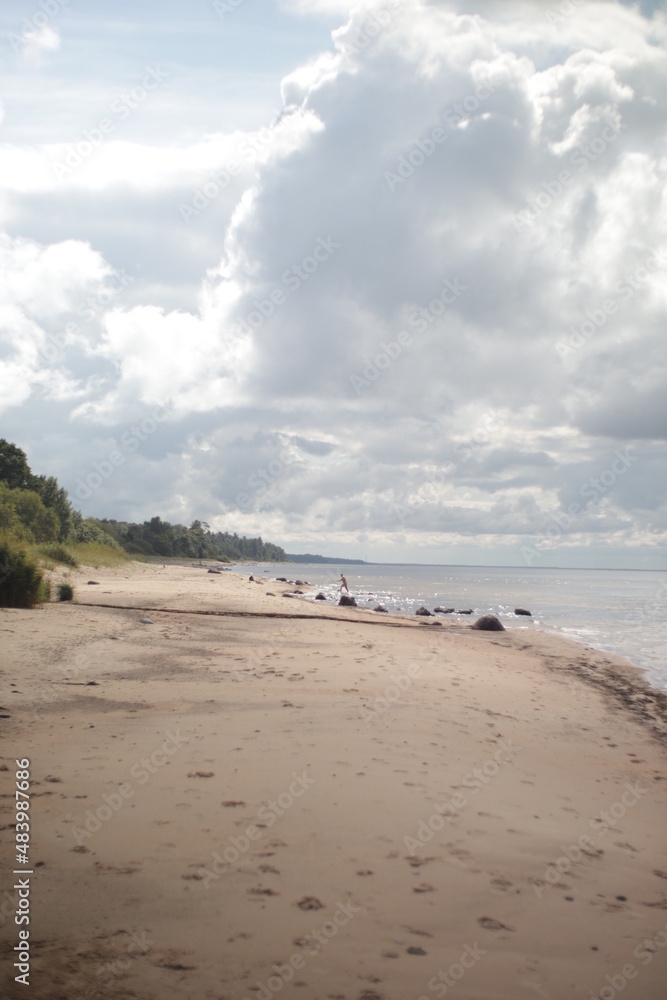 Beach, Baltic sea summer, sky