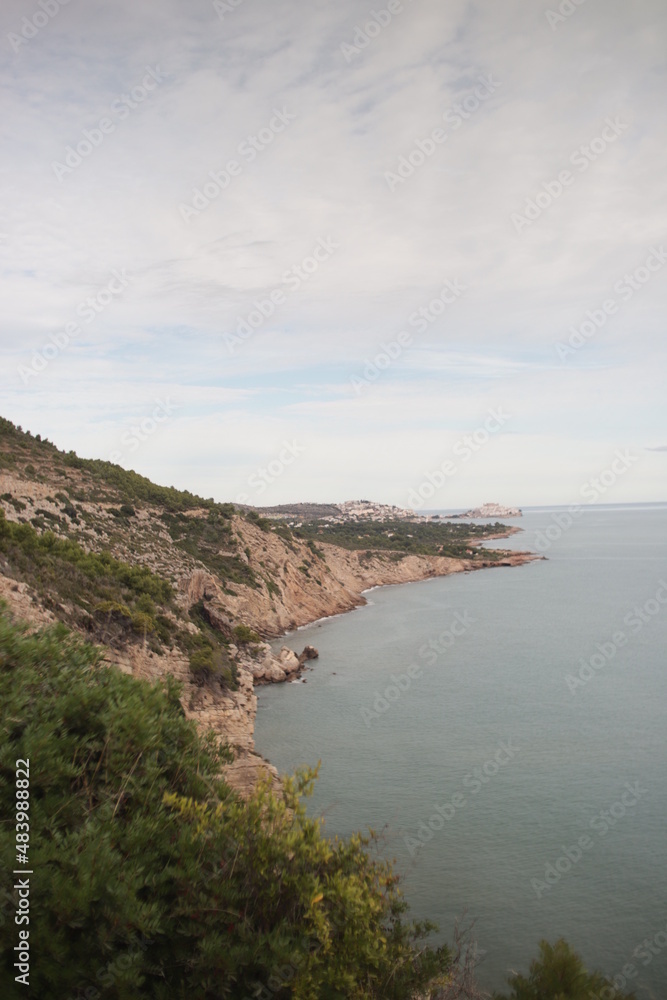 Cliffs and sea in Spain