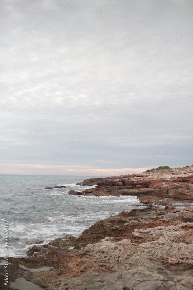 Cliffs and sea in Spain