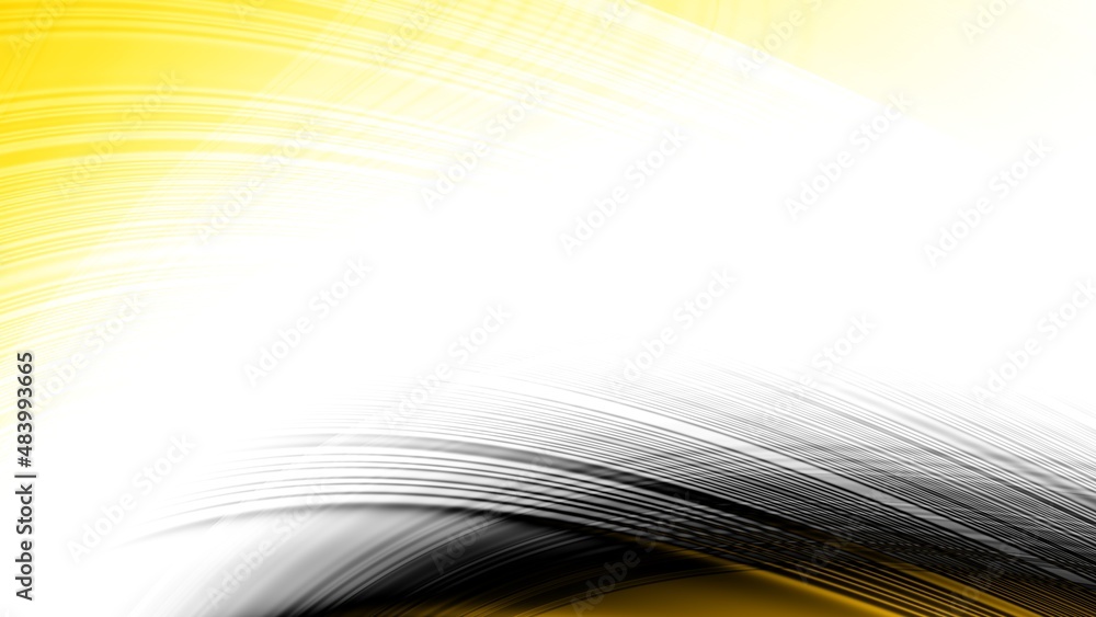 Fototapeta premium Abstract fractal pattern on white blank background.