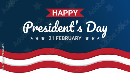 President's Day Background Design. Greeting Card, Banner, Poster. Vector Illustration.