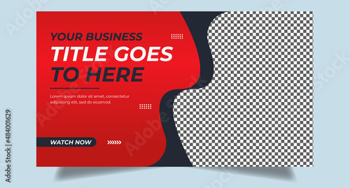 Editable youtube thumbnail template | Youtube video thumbnail for business agency | Youtube thumbnail | video thumbnail | Creative corporate social media web cover banner | editable thumbnail template