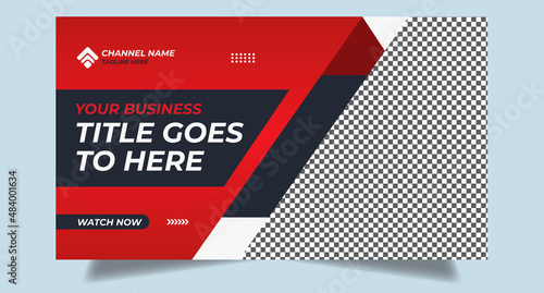 youtube thumbnail template | Youtube thumbnail | video thumbnail | Youtube video thumbnail for business | Creative corporate social media web cover banner | customizable video thumbnail