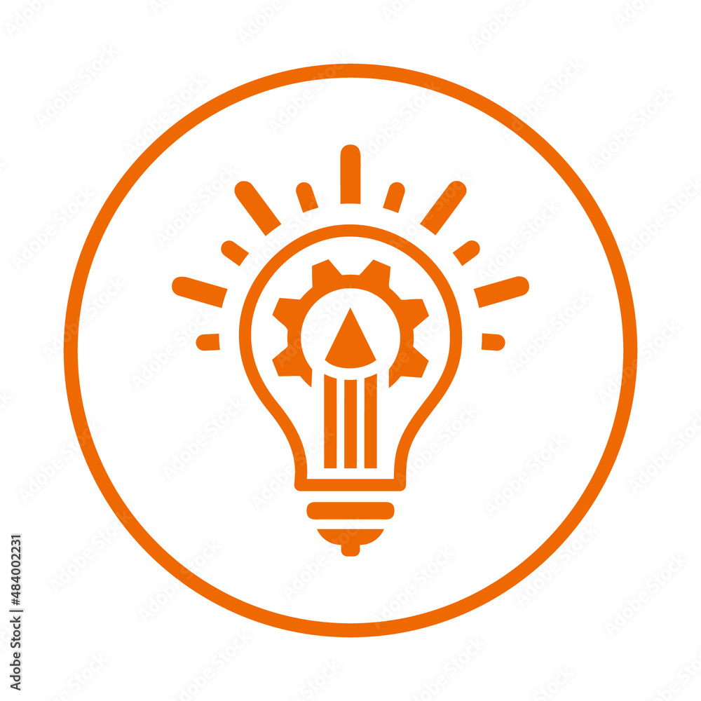 Creative, design icon. Orange vector sketch. Creative, design icon. Orange vector sketch.