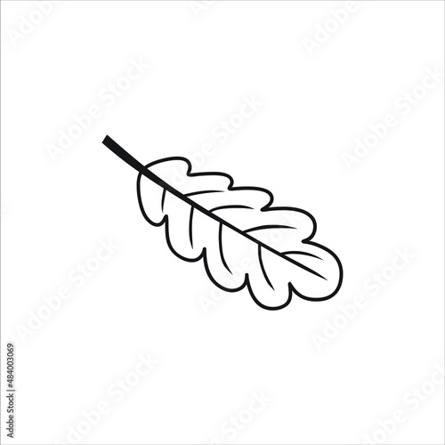 black line leaf icons on white background