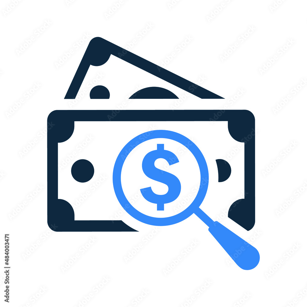 Investment, search icon. Editable vector graphics. Investment, search icon. Editable vector graphics.