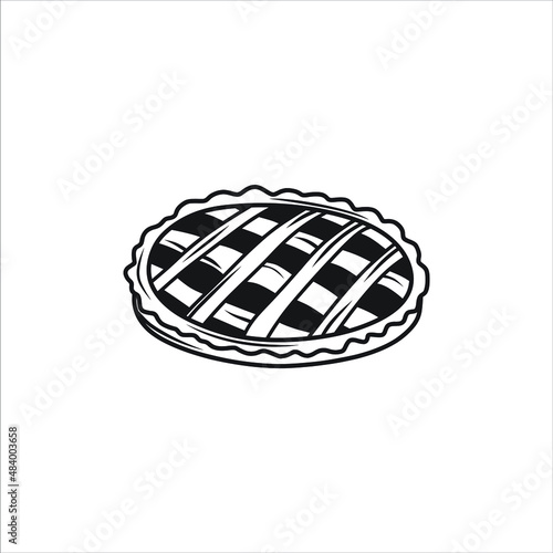 pie icons. Black on a white background