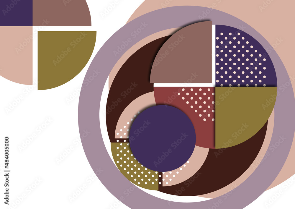 Bright colorful cut parts of a circle. Modern abstract background. Design layout for business presentations, flyers, posters and invitations. Vector Bright colorful cut parts of a circle. Modern abstract background. Design layout for business presentations, flyers, posters and invitations. Vector