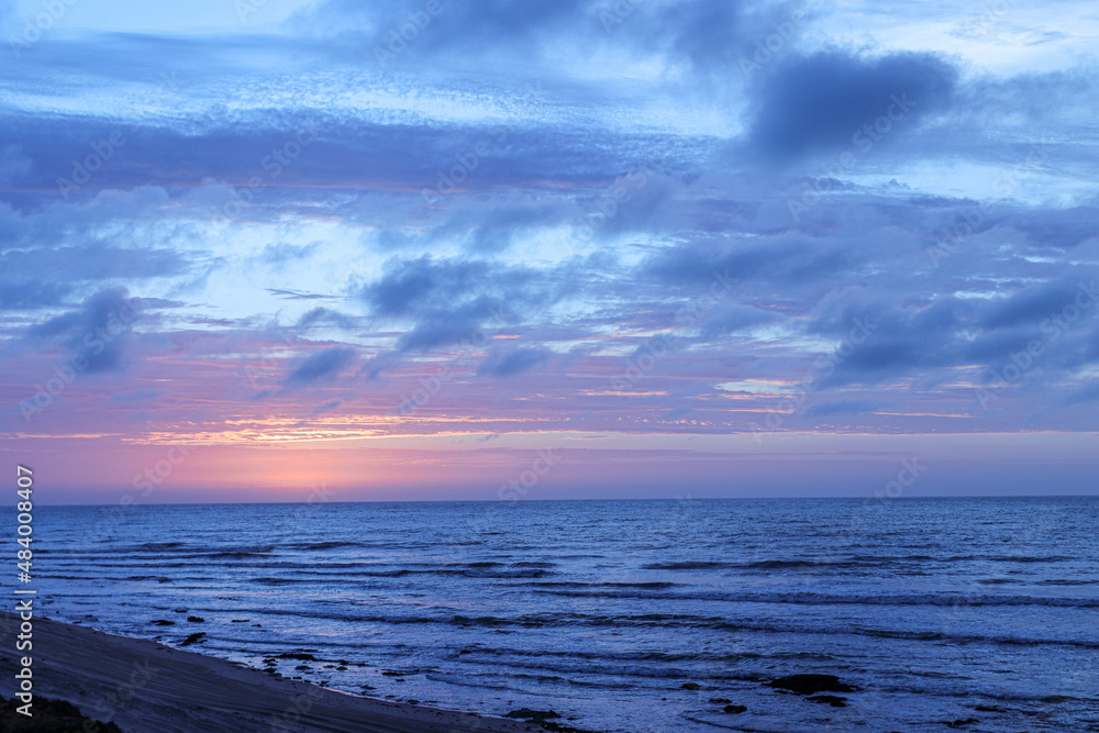 Fototapeta premium Sunset over Henties Bay, Namibia